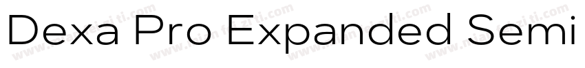 Dexa Pro Expanded Semi Bold字体转换